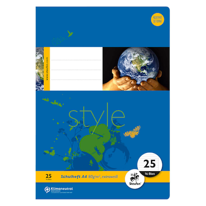 Artikelbild 3 für Staufen® Schulhefte Lineatur 25 liniert DIN A4 Außenrand, 16 Blatt, 10 St., Artikelnummer 717694