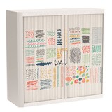 Artikelbild 1 für PAPERFLOW easyOffice Colour Rollladenschrank 61086 2 Fachböden 110,0 x 41,5 x 104,0 cm, Artikelnummer 210317