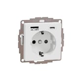 Artikelbild 1 für MERTEN Steckdose mit USB-Anschluss, 1 St., Artikelnummer 176517