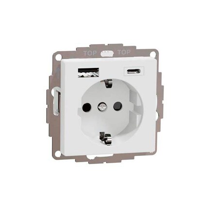 Artikelbild für MERTEN Steckdose mit USB-Anschluss, 1 St., Artikelnummer 176517