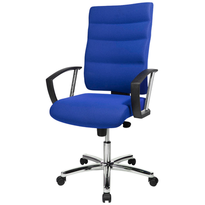 Artikelbild 13 für office discount Bürostuhl Unni Med Deluxe Stoff blau, Gestell chrom, Artikelnummer 367971