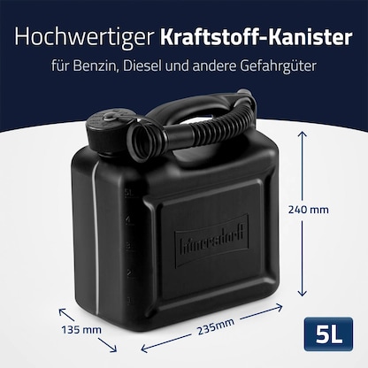 Artikelbild 4 für hünersdorff Benzinkanister 5,0 l, 1 St., Artikelnummer 677783