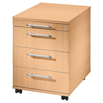 Artikelbild für HAMMERBACHER Gradeo Rollcontainer buche 4 Auszüge 42,8 x 58,0 x 59,0 cm, Artikelnummer 231779