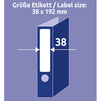 Artikelbild 8 für AVERY Zweckform Ordneretiketten L4760-25 weiß, 30 Blatt, Artikelnummer 345611