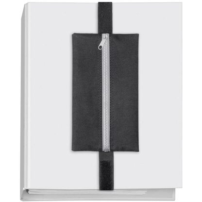 Artikelbild für VELOFLEX Reißverschlussbeutel VELOBAG® Flex DIN A4 schwarz/silber Textil 8,0 mm, 1 St., Artikelnummer 113924