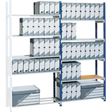 Artikelbild 1 für PAPERFLOW Anbau-Schwerlastregal RangEco 525S blau 125,0 x 50,0 x 200,0 cm, Artikelnummer 668879