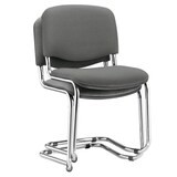 Artikelbild 1 für Nowy Styl Besucherstühle Iso Swing ISO SWING CHROM C38 anthrazit Stoff, 2 St., Artikelnummer 952713