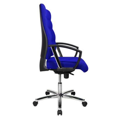 Artikelbild 14 für office discount Bürostuhl Unni Med Deluxe Stoff blau, Gestell chrom, Artikelnummer 367971