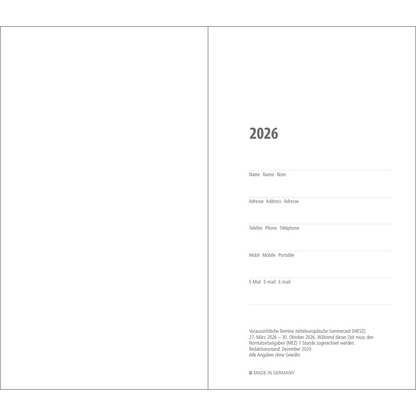 Artikelbild 3 für geiger notes Taschenkalender Monatsplaner Mars Juni 2025 bis Juni 2027 schwarz, 3 St., Artikelnummer 550709
