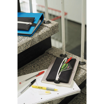 Artikelbild 4 für VELOFLEX Reißverschlussbeutel VELOBAG® Flex DIN A4 schwarz/silber Textil 8,0 mm, 1 St., Artikelnummer 113924