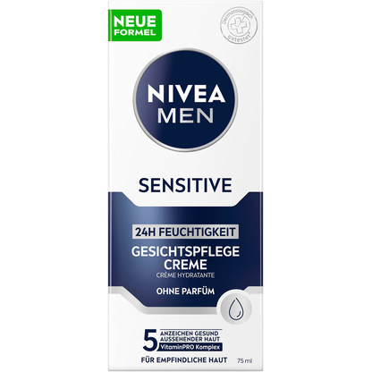 Artikelbild 3 für NIVEA MEN SENSITIVE 24H FEUCHTIGKEIT GESICHTSPFLEGE Gesichtscreme 75,0 ml, Artikelnummer 579629