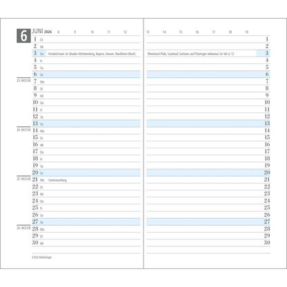 Artikelbild 5 für geiger notes Taschenkalender Monatsplaner Mars Juni 2025 bis Juni 2027 schwarz, 3 St., Artikelnummer 550709