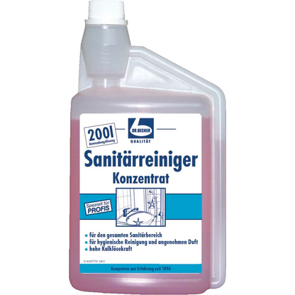 Artikelbild für DR.BECHER Sanitärreiniger Konzentrat Badreiniger 1 l, Artikelnummer 256283