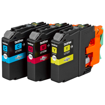 Artikelbild 3 für brother LC-123C/M/Y cyan, magenta, gelb Druckerpatronen, 3er-Set, Artikelnummer 889451