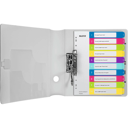 Artikelbild 2 für LEITZ Ordnerregister WOW DIN A4 Vollformat, Überbreite 1-10 farbig 10-teilig, 1 Satz, Artikelnummer 893053