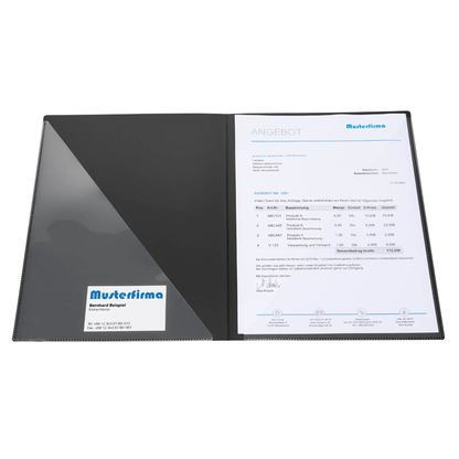 Artikelbild 7 für VELOFLEX Angebotsmappe Diamond Business DIN A4 schwarz, 1 St., Artikelnummer 788745