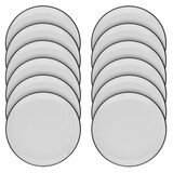 Artikelbild 1 für ID Fine Teller Modest Black Lona grau Ø 23,0 cm, 12 St., Artikelnummer 633689