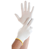 Artikelbild 1 für HYGOSTAR unisex Arbeitshandschuhe Ultra Flex weiß Größe 8, 12 Paar, Artikelnummer 651889