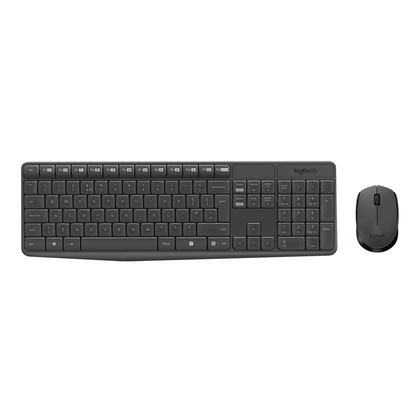 Artikelbild für Logitech MK235 Tastatur-Maus-Set kabellos schwarz, Artikelnummer 301320