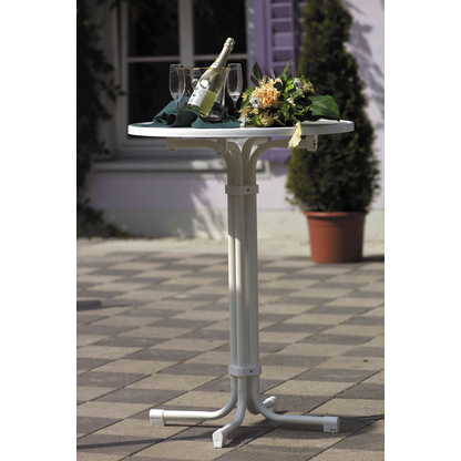 Artikelbild 2 für BEST Multiflex Stehtisch rund Spanplatte weiß 70,0 x 70,0 x 110,0 cm, 1 St., Artikelnummer 516118