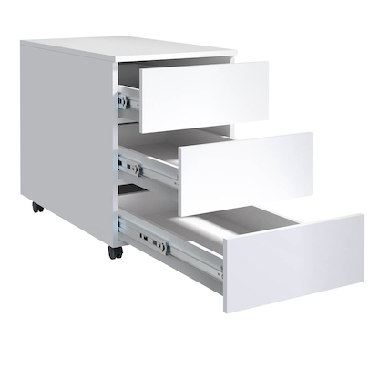 Artikelbild für VCM my office Dalosa Rollcontainer weiß 3 Auszüge 39,0 x 70,0 x 55,0 cm, Artikelnummer 911194