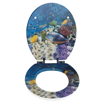 Artikelbild 3 für WENKO WC-Sitz mit Absenkautomatik Fish mit 3D-Effekt mehrfarbig, 1 St., Artikelnummer 812911