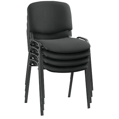Artikelbild für Nowy Styl Besucherstühle Iso ISO BLACK 1.3 C11 schwarz Stoff, 4 St., Artikelnummer 104493
