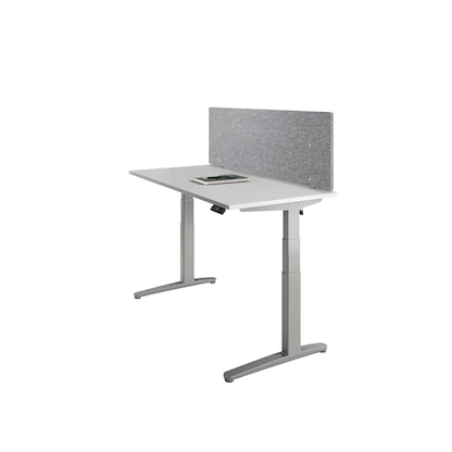 Artikelbild 2 für HAMMERBACHER Tischtrennwand VARW18/5, grau 179,5 x 50,0 cm, 1 St., Artikelnummer 659781