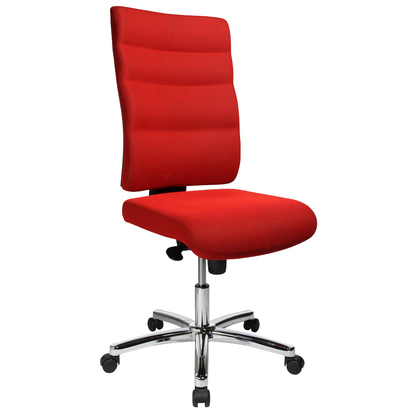 Artikelbild für office discount Bürostuhl Unni Med Deluxe Stoff rot, Gestell chrom, Artikelnummer 367983