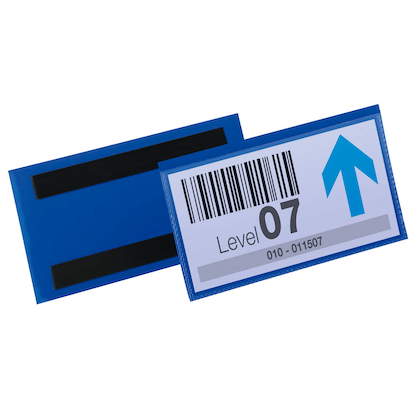Artikelbild für DURABLE Magnettaschen blau 15,0 x 6,7 cm, 50 St., Artikelnummer 556516