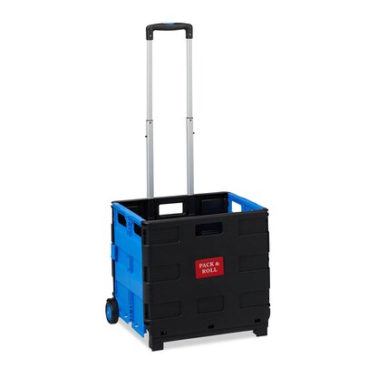 Artikelbild für relaxdays Einkaufstrolley Kunststoff schwarz 46,0 x 37,0 x 39,0 cm, Artikelnummer 361974