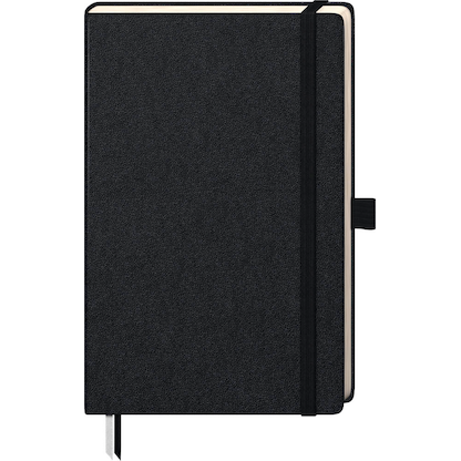 Artikelbild 3 für BRUNNEN Notizbuch KOMPAGNON ca. DIN A5 kariert, schwarz Hardcover 192, davon 16 zum Heraustrennen Seiten, 1 St., Artikelnummer 457606