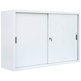 Artikelbild 1 für LÜLLMANN Schiebetürenschrank, 550157 signalweiß 2 Fachböden 160,0 x 45,0 x 109,0 cm, Artikelnummer 183289