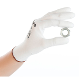 Artikelbild 1 für HYGOSTAR unisex Arbeitshandschuhe Ultra Flex Finger weiß Größe 9, 12 Paar, Artikelnummer 652259