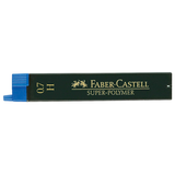 Artikelbild 1 für FABER-CASTELL SUPER-POLYMER Feinminen-Bleistiftminen schwarz H 0,7 mm, 12 St., Artikelnummer 425538