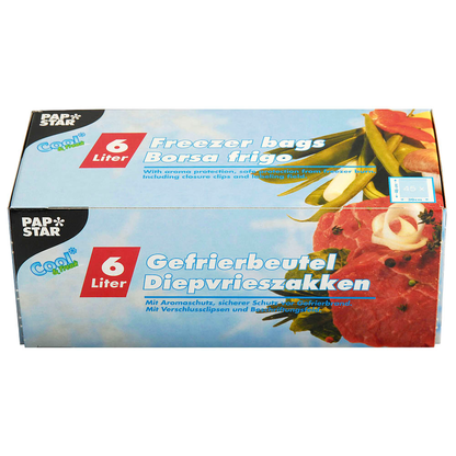 Artikelbild für STARPAK Gefrierbeutel 6,0 l, 45 St., Artikelnummer 408601
