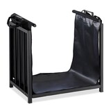 Artikelbild 1 für relaxdays Kaminholzkorb schwarz 51,0 x 37,0 x 50,0 cm, 1 St., Artikelnummer 473821