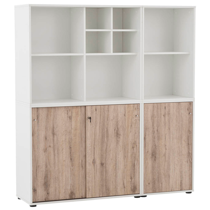 Artikelbild 13 für MÖBELPARTNER Regalschrank 400, 701775 weiß, wildeiche 151,1 cm 41,0 cm, 1 St., Artikelnummer 773992