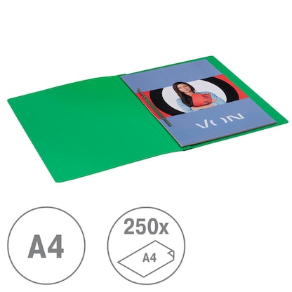 Artikelbild 6 für VON LEITZ Schnellhefter Karton grün DIN A4, 1 St., Artikelnummer 636039