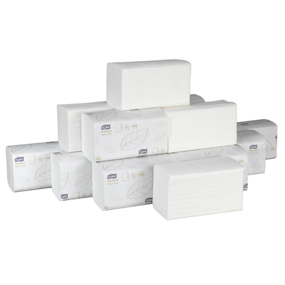 Artikelbild 5 für TORK Papierhandtücher 100278 H3 Premium Extra Soft Zick-Zack-Falzung 2-lagig 3.000 Tücher, Artikelnummer 117911