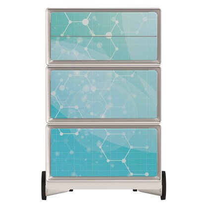 Artikelbild 3 für PAPERFLOW easyBox Business Rollcontainer weiß, bunt 62199 4 Auszüge 39,0 x 43,6 x 64,2 cm, Artikelnummer 214548