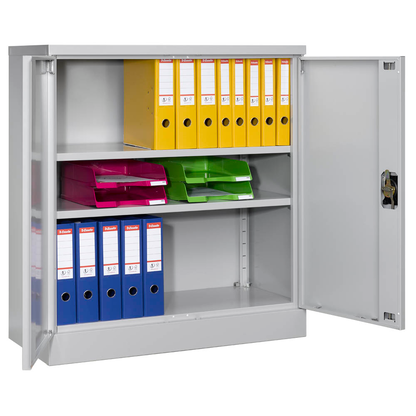 Artikelbild für Gürkan Stahlschrank 109941 lichtgrau 2 Fachböden 92,0 x 42,0 x 100,0 cm, zerlegt, 1 St., Artikelnummer 220691