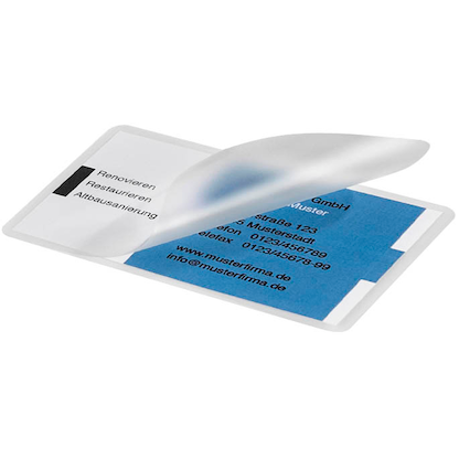 Artikelbild 2 für LEITZ Laminierfolien glänzend für Visitenkartenformat 125 micron, 100 St., Artikelnummer 122606