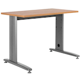 Artikelbild 1 für rocada METAL Schreibtisch eiche rechteckig, T-Fuß-Gestell grau 120,0 cm, Artikelnummer 117949