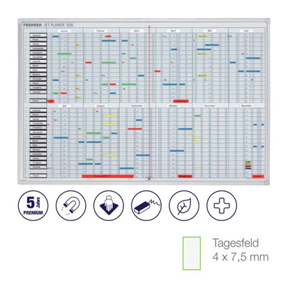 Artikelbild 2 für FRANKEN JetPlaner Jahresplaner, Monatseinteilung 90,0 x 60,0 cm, Artikelnummer 783544