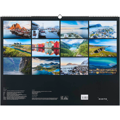 Artikelbild 2 für KUNTH Monats-Wandkalender Hurtigruten 2026, 1 St., Artikelnummer 575938