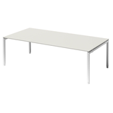 Artikelbild 1 für BISLEY Konferenztisch Cito grauweiß, verkehrsweiß rechteckig, 4-Fuß-Gestell weiß, 240,0 x 120,0 x 65,0 - 85,0 cm, Artikelnummer 257509