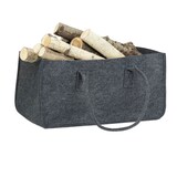 Artikelbild 1 für relaxdays Kaminholztasche 27,0 l anthrazit 25,0 x 50,0 x 25,0 cm, 1 St., Artikelnummer 474021