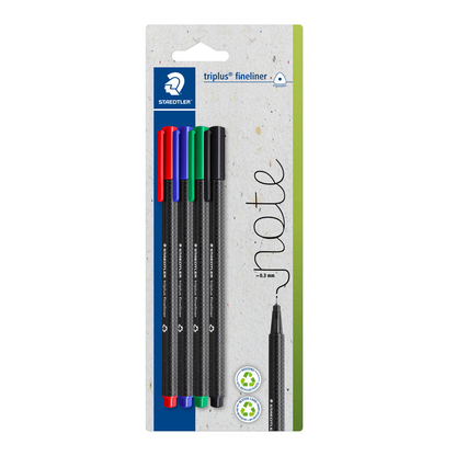 Artikelbild für STAEDTLER triplus® Fineliner farbsortiert 0,3 mm, 4 St., Artikelnummer 619678