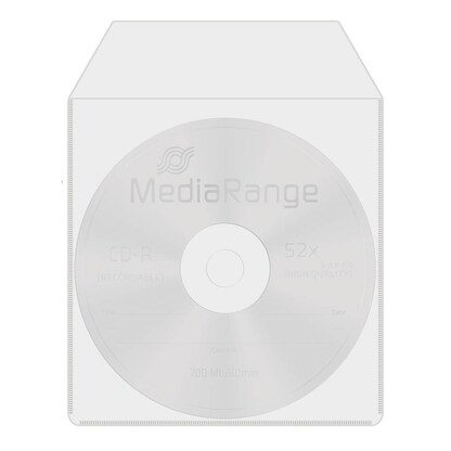 Artikelbild für MediaRange 1er CD-/DVD-Hüllen CD-Folien-Tasche transparent, 50 St., Artikelnummer 390864